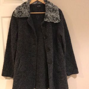 Grey pea coat